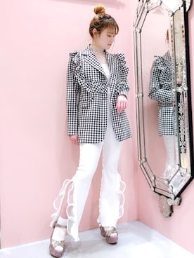 「LILICIOUS（リリシャス）のアイテム」を使った、ゆずさん（レディース・155cm）の春コーディネート