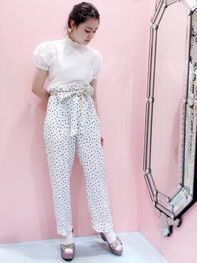 「PAIN（ペイン）のアイテム」を使った、ゆずさん（レディース・155cm）の春コーディネート