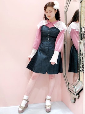 「LILICIOUS（リリシャス）のアイテム」を使った、ゆずさん（レディース・155cm）の春コーディネート