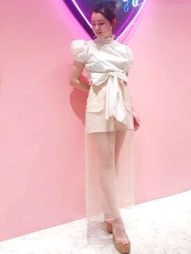 「LILICIOUS（リリシャス）のアイテム」を使った、ゆずさん（レディース・155cm）の春コーディネート