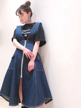「リルリリー」｜「アイテム（アクセサリー）」を使った、ゆずさん（レディース・155cm）の春コーディネート