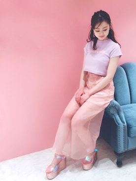 「lilLilly（リルリリー）のアイテム」を使った、ゆずさん（レディース・155cm）の春コーディネート
