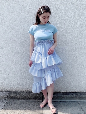 「LILICIOUS（リリシャス）のアイテム」を使った、ゆずさん（レディース・155cm）の春コーディネート