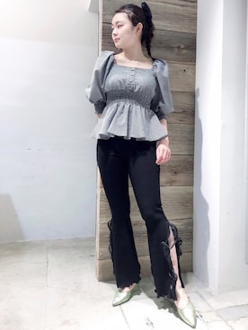 「LILICIOUS（リリシャス）のアイテム」を使った、ゆずさん（レディース・155cm）の春コーディネート