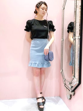 「アイテム（ヘアピン）」を使った、ゆずさん（レディース・155cm）の秋コーディネート