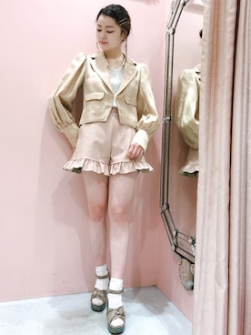 「LILICIOUS」｜「アイテム（ジャケット/アウター）」を使った、ゆずさん（レディース・155cm）の秋コーディネート