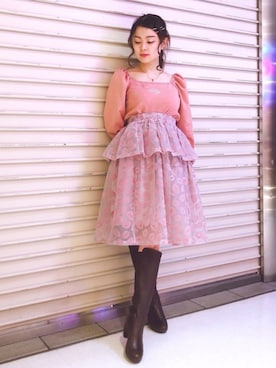 「LILICIOUS（リリシャス）のアイテム」を使った、ゆずさん（レディース・155cm）の秋コーディネート