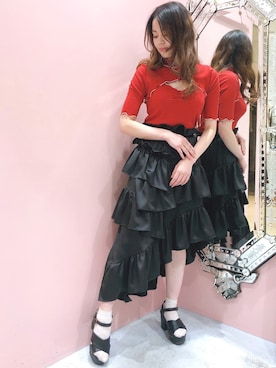 「lilLilly（リルリリー）のアイテム」を使った、ゆずさん（レディース・155cm）の秋コーディネート