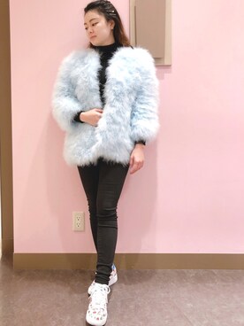 「LILICIOUS」｜「アイテム（ジャケット/アウター）」を使った、ゆずさん（レディース・155cm）の秋コーディネート