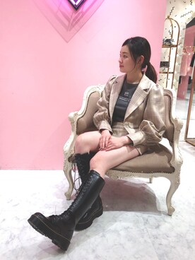 「LILICIOUS」｜「アイテム（ジャケット/アウター）」を使った、ゆずさん（レディース・155cm）の秋コーディネート