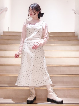 「lilLilly（リルリリー）のアイテム」を使った、ゆずさん（レディース・155cm）の冬コーディネート