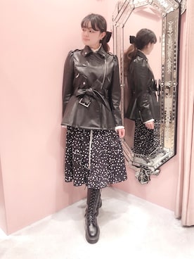 「LILICIOUS」｜「アイテム（ジャケット/アウター）」を使った、ゆずさん（レディース・155cm）の冬コーディネート