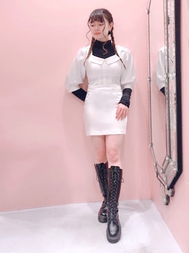 「lilLilly（リルリリー）のアイテム」を使った、ゆずさん（レディース・155cm）の冬コーディネート