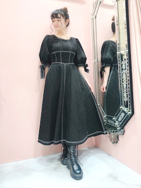 「lilLilly（リルリリー）のアイテム」を使った、ゆずさん（レディース・155cm）の冬コーディネート