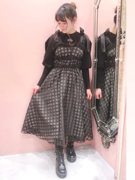 「lilLilly（リルリリー）のアイテム」を使った、ゆずさん（レディース・155cm）の冬コーディネート