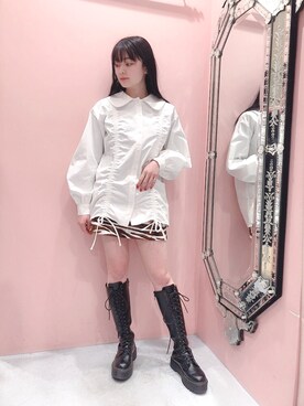 「アイテム（スカート、その他）」を使った、ゆずさん（レディース・155cm）の冬コーディネート