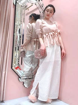 「LILICIOUS（リリシャス）のアイテム」を使った、ゆずさん（レディース・155cm）の春コーディネート