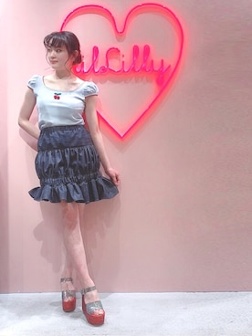 「LILICIOUS（リリシャス）のアイテム」を使った、ゆずさん（レディース・155cm）の春コーディネート