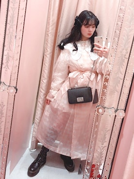 「LILICIOUS」｜「アイテム（ジャケット/アウター）」を使った、ゆずさん（レディース・155cm）の春コーディネート