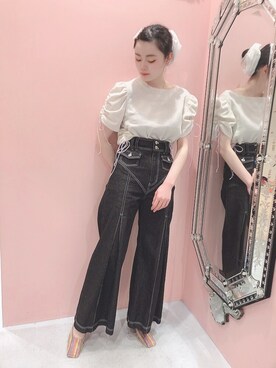 「LILICIOUS（リリシャス）のアイテム」を使った、ゆずさん（レディース・155cm）の春コーディネート