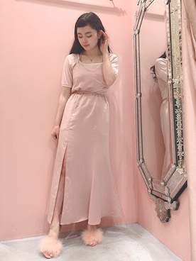 「LILICIOUS（リリシャス）のアイテム」を使った、ゆずさん（レディース・155cm）の春コーディネート