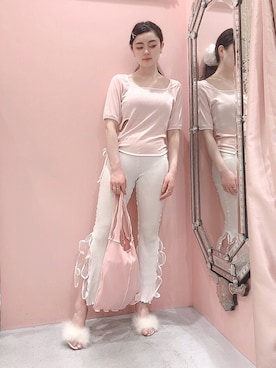 「LILICIOUS（リリシャス）のアイテム」を使った、ゆずさん（レディース・155cm）の春コーディネート