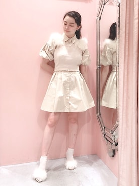 「LILICIOUS（リリシャス）のアイテム」を使った、ゆずさん（レディース・155cm）の夏コーディネート
