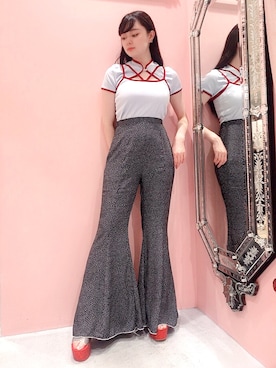 「lilLilly（リルリリー）のアイテム」を使った、ゆずさん（レディース・155cm）の夏コーディネート