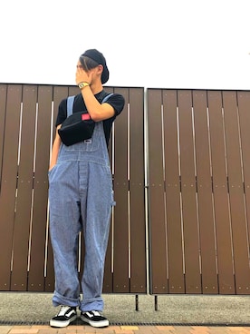 「アイテム（サロペット/オーバーオール）」を使った、yu-taさん（メンズ・173cm）の夏コーディネート