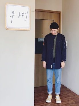 「The Herschel Supply Co. Brand（ハーシェルサプライ）のアイテム」を使った、Anakin Changさん（メンズ・170cm）の冬コーディネート