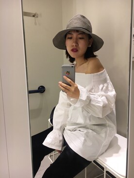 「无のアイテム（その他、ホワイト系）」を使った、Ann Anさん（レディース・163cm）の春コーディネート