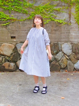 「アイテム（シャツワンピース）」を使った、emotokeiさん（レディース・152cm・20代）の夏コーディネート