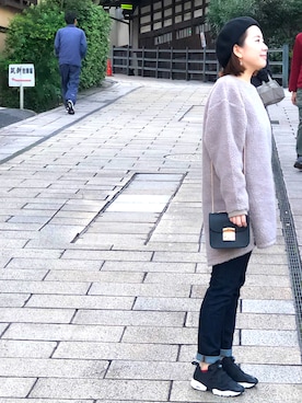 「アイテム（イヤリング）」を使った、emotokeiさん（レディース・152cm・20代）の秋コーディネート