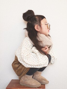 𝚜𝚘𝚘𝚘𝚕𝚊𝚊𝚊さん（キッズ・100cm）の冬コーディネート