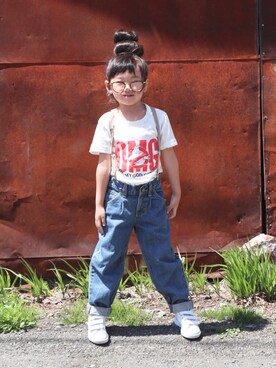 𝚜𝚘𝚘𝚘𝚕𝚊𝚊𝚊さん(キッズ・110cm)の春コーディネート