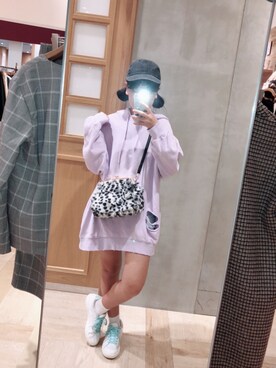 「WC（ダブル シー）のアイテム（パーカー）」を使った、🇰🇷うみょん🇰🇷さん（レディース・157cm）の秋コーディネート
