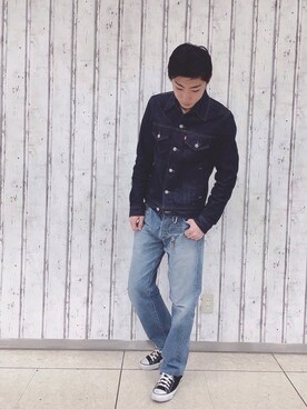「ドラフトリーバイス」｜「アイテム（デニムジャケット）」を使った、kuroihito (tommy)さん（メンズ・172cm）の冬コーディネート
