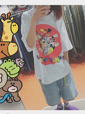 「トゥイーティー」｜momoさん（レディース・165cm）の夏コーディネート