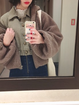 「アプレジュール」｜「アイテム（ブルゾン）」を使った、しほみさん（レディース・163cm）の秋コーディネート