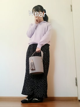 「ラベンダー」｜◌̥*⃝ きぬ　🐾　さん（レディース・156cm）の春コーディネート