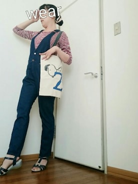 「ハニーズ」｜「アイテム（サロペット/オーバーオール）」を使った、◌̥*⃝ きぬ　🐾　さん（レディース・156cm）の夏コーディネート