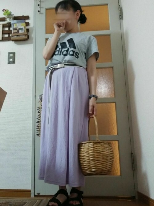 きぬ Adidasのtシャツ カットソーを使ったコーディネート Wear