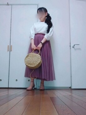 「UNTITLED（アンタイトル）のアイテム（パンプス）」を使った、◌̥*⃝ きぬ　🐾　さん（レディース・156cm）の春コーディネート