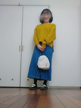 「大人ミューズ（オトナミューズ）のアイテム」を使った、◌̥*⃝ きぬ　🐾　さん（レディース・156cm）の冬コーディネート