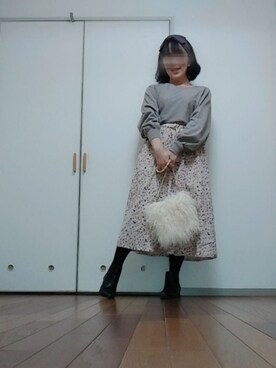 「アンブルネージュ」｜「アイテム（ブーツ）」を使った、◌̥*⃝ きぬ　🐾　さん（レディース・156cm）の冬コーディネート