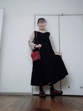 「アプレジュール」｜「アイテム（ワンピース/ドレス）」を使った、◌̥*⃝ きぬ　🐾　さん（レディース・156cm）の春コーディネート