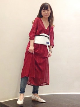「レースシューズ」｜谷本さん（レディース・152cm）の春コーディネート