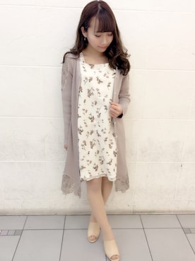 「S/S」｜長澤麻唯さん（レディース・147cm）の冬コーディネート