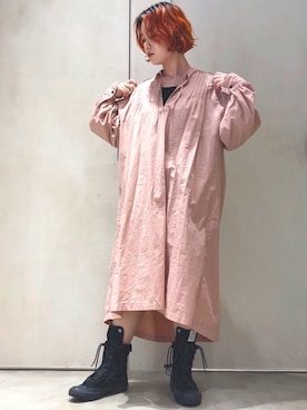 「note et silence （ノートエシロンス）のアイテム（ワンピース/ドレス）」を使った、UEMURAさん（レディース・155cm）の冬コーディネート