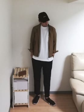 「秋のブラウンスタイル」｜「アイテム（ブルゾン）」を使った、Yu...さん（メンズ・182cm）の秋コーディネート